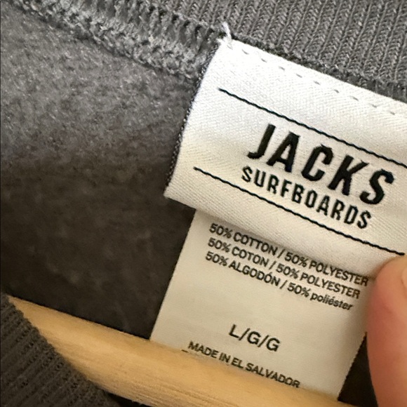 Jack’s Surfboards “You’re Doing Great” Grey Graphic Sweatshirt - Large - Picture 4 of 4